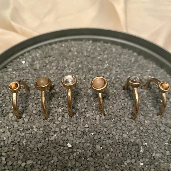 Neutral Smooth Gemstone Rings - Picture 7 of 7